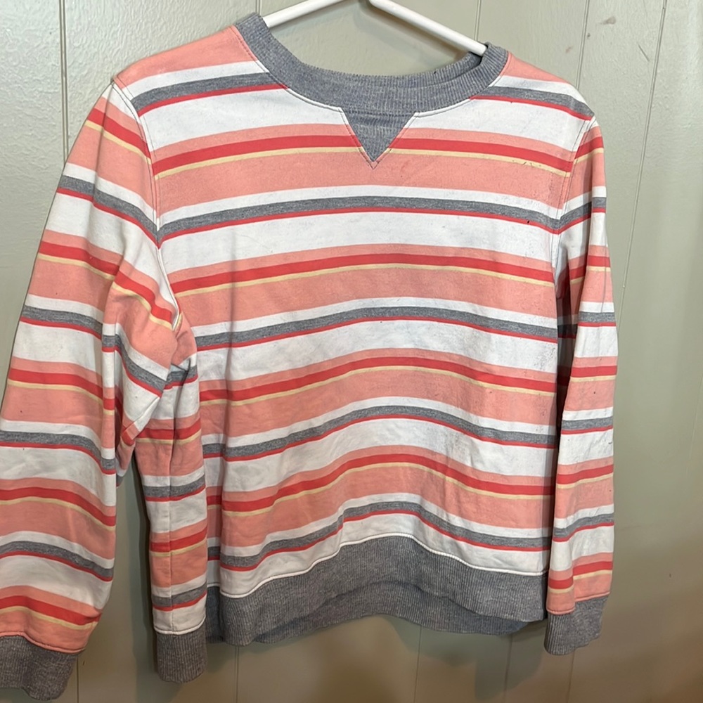 Striped crewneck sweater